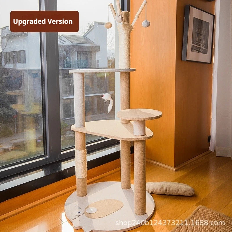 Cat climbing frame, cat tree, cat jumping platform, sisal material, cat tower, pet toy, pet climbing frame, cat scratching board