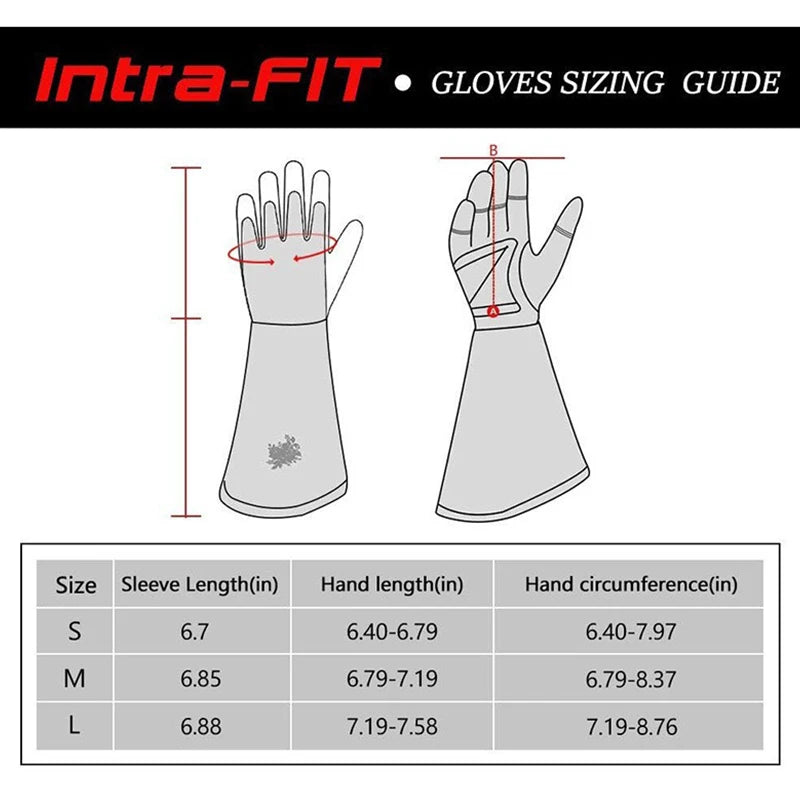 Professional Garden Rose Pruning Thorn-Proof Gloves Printed Gardening Trimming Labor Protection Long Gloves Hands Protector