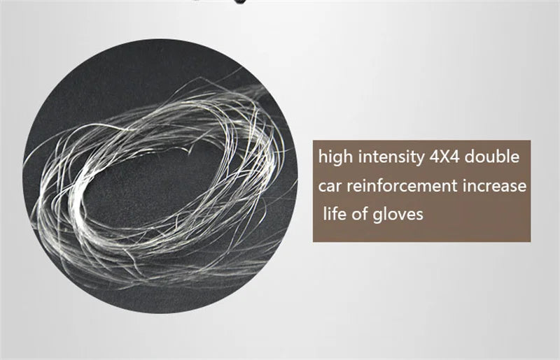 1Pair Black Level 5 Anti-cut Glove Safety Cut Proof Stab Resistant Wire Metal Work Gloves Garden Kitchen Household Safety Gloves