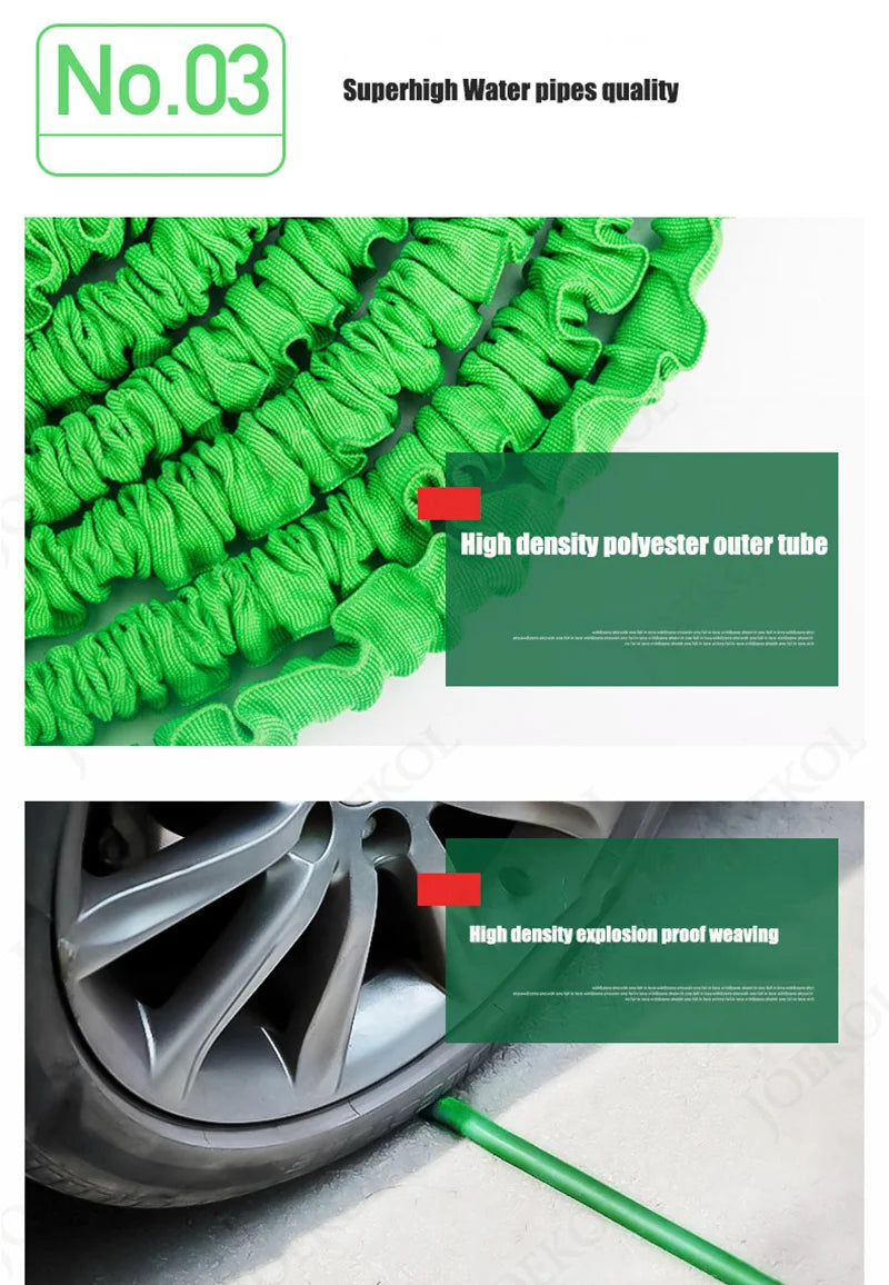 High Quality 25Ft-200Ft Flexible Expandable Hose Magic Garden Water Hose Eu Hose Plastic Hoses Pipe With Spray Gun To Watering