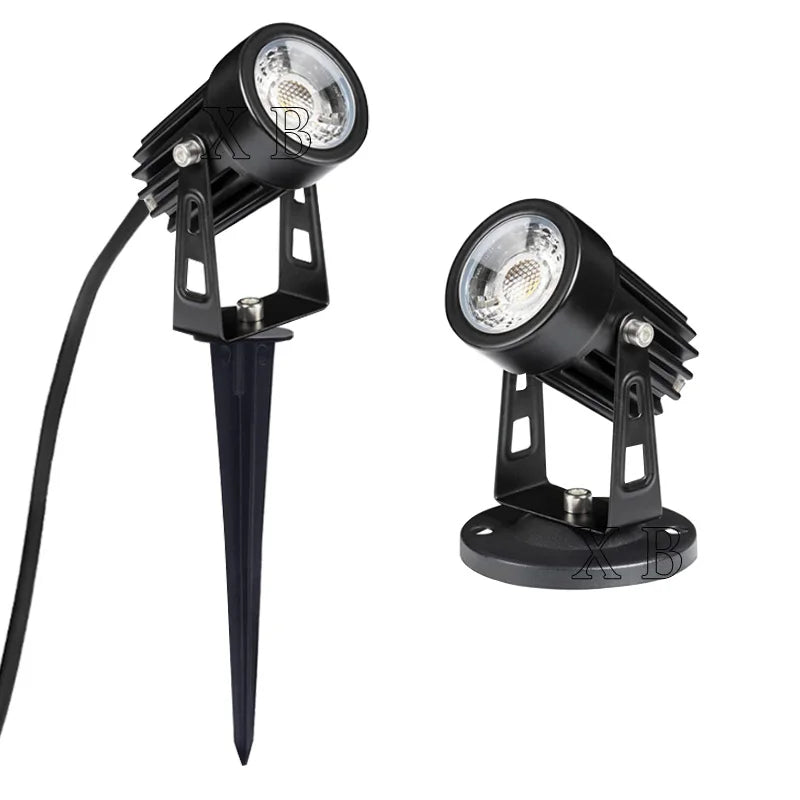 4PCS 1W 3W 5W 7W 10W LED Garden Lawn Lamp Outdoor LED Spike Light Waterproof Lighting Garden Path Spotlights AC 85-265V  DC12V