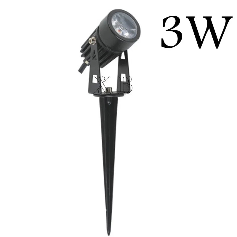 4PCS 1W 3W 5W 7W 10W LED Garden Lawn Lamp Outdoor LED Spike Light Waterproof Lighting Garden Path Spotlights AC 85-265V  DC12V