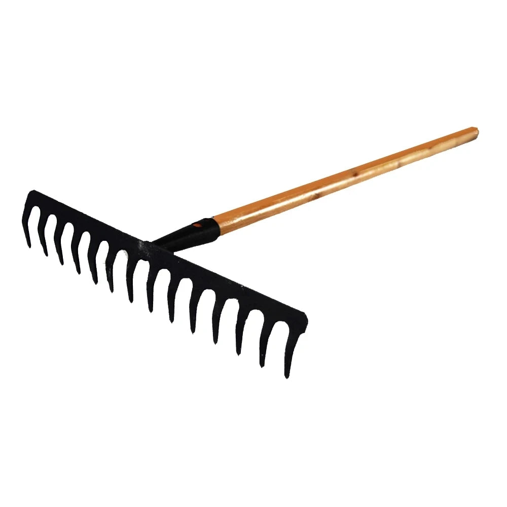 Farming Rake Stainless Steel Rake 14-Tooth Hay Deciduous Rake Pine Soil Rake Garden Gardening Tools Agricultural Farm Tools jardineria herramienta rastrillo jardin garden tools jardineria herramienta