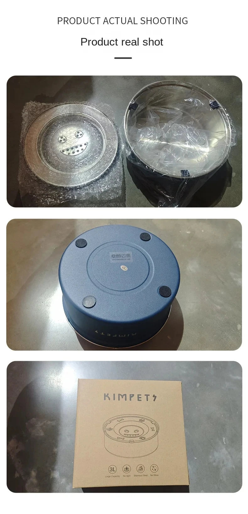 Stainless Steel Dog  Anti-tip Large Capacity Pet  Dog Rice BowL Dog Water Cat  Easy To Clean Slow Food