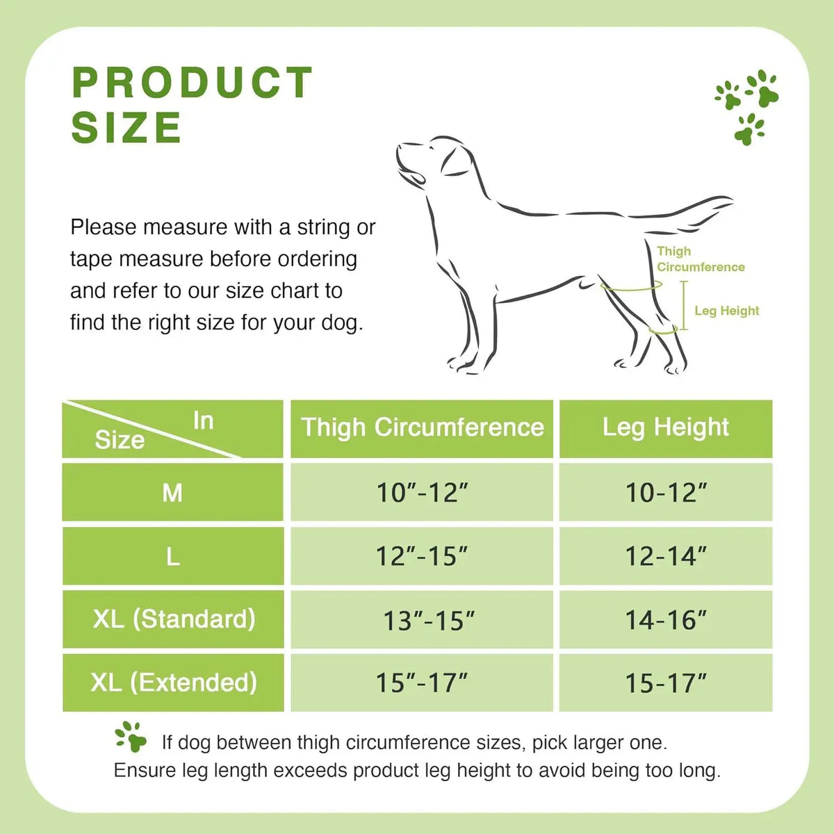 Dog Knee Brace Support for Hind Leg with Traction Rope, Adjustable Design For Joint Pain- Right Rear Leg with Integreted Harness