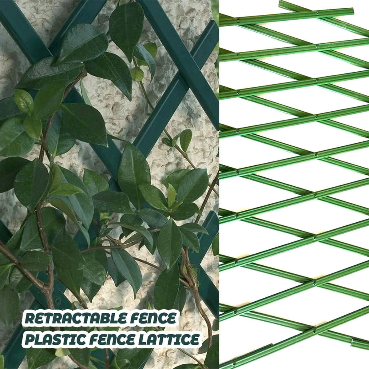 Hedge Lattice Trellis Wall Fence Free Retractable Trellis Outdoor Decoration for Vegetable Peas Fruit Vine