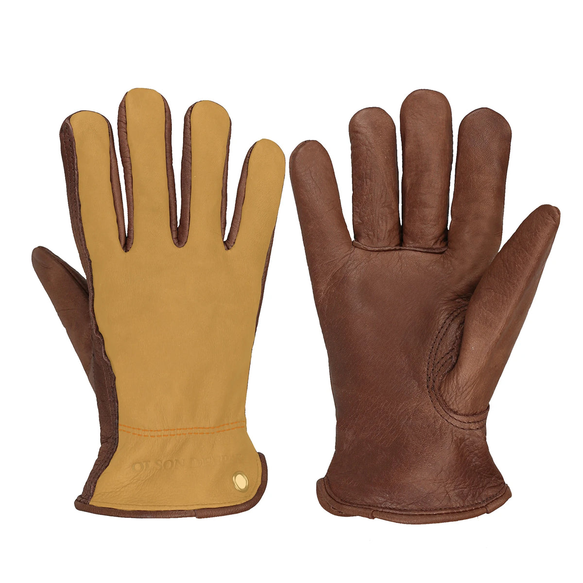 Leather Working Gloves for Gardening,Thornproof Gardening Gloves for Men and Women,Heavy Duty Leather Work Gloves Men