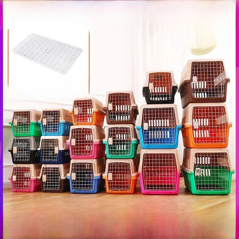 Portable Pet Air Shipping Cage Carrier  Carrier Space Module Travel Dog Car Cargo Small Breed Pet Transport Kennel Cage
