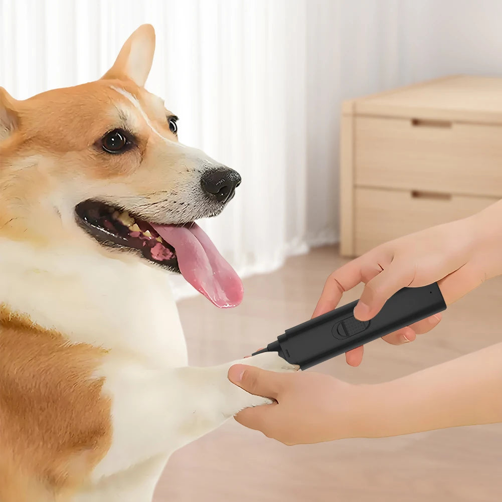 Electric Pet Nail Grinder Painless Paws Grooming and Smoothing Cat Nail Grinder 2-Speed for Small Medium Large Dogs Cats