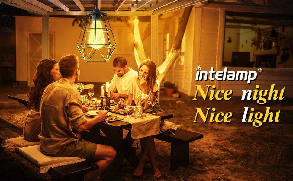 Intelamp 4000mah Solar Pendant Lights Solar Shed Hanging Lights Indoor & Outdoor Waterproof For Garden Terrace Balcony Pavilion