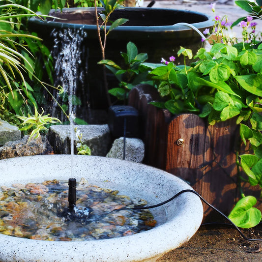 5W 5V Fountain Panel Pump Garden Decoration with Stake Solar Panel Pump Watering System Energy Saving 180L/h Kits for Fish Tank