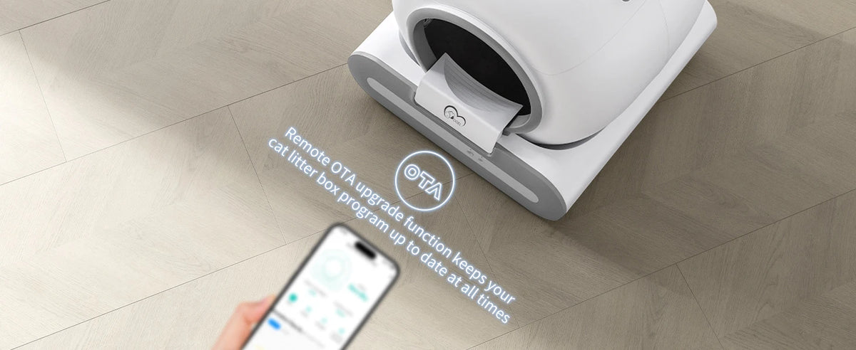 DOEL 2026 New Smart Self-Cleaning Cat Litter Box, 65L Large Space Automatic Cat Toilet, App Control, Only Support 2.4G WiFi, Compatible with Tofu and Mixed Cat Litter, Filter A Included Only, Suitable for Pet Lovers