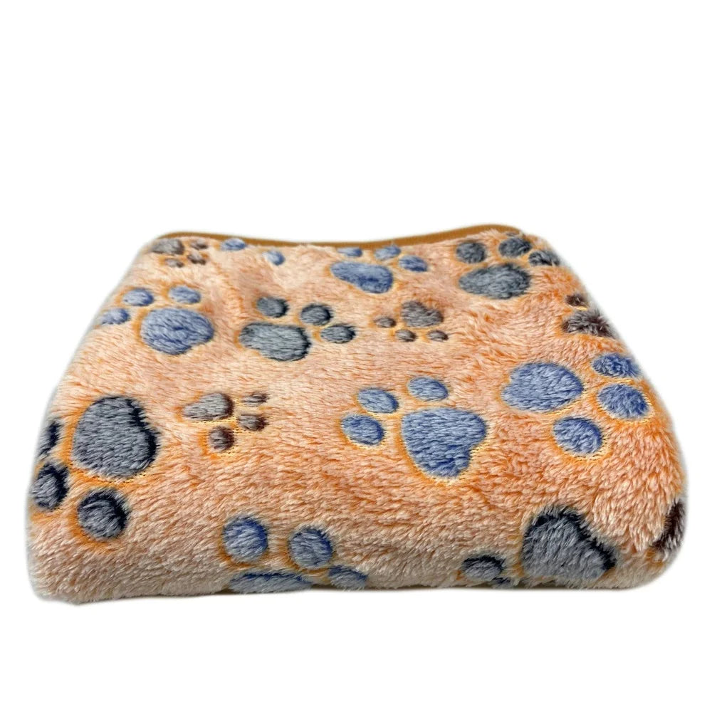 Dog Blankets Cat Soft Fluffy Fleece Pet Blanket Warm Cute Print Design Puppy Kitten Doggy Paw Small