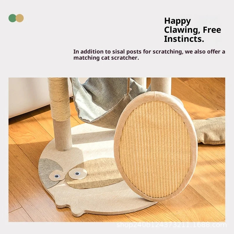 Cat climbing frame, cat tree, cat jumping platform, sisal material, cat tower, pet toy, pet climbing frame, cat scratching board