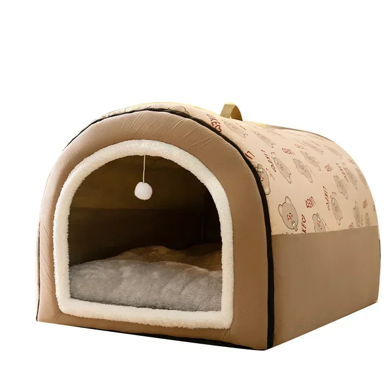 Hot Winter Warm Dog Removable Pet Dog Bed Cozy Pet Nest for Small Medium Dogs Cats Sleeping Bed Comfortable Pet House Supplies