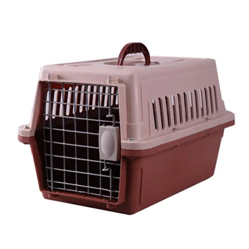Portable Pet Air Shipping Cage Carrier  Carrier Space Module Travel Dog Car Cargo Small Breed Pet Transport Kennel Cage