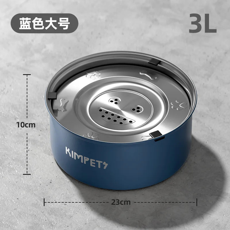 Stainless Steel Dog  Anti-tip Large Capacity Pet  Dog Rice BowL Dog Water Cat  Easy To Clean Slow Food