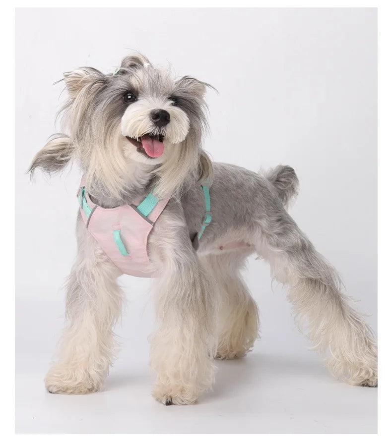 Pet Dog Harness Light Weight Reflective Dog Cat Chest Strap Belt  No Pull Soft Harness Vest Adjustable Outdoor Pets Harness