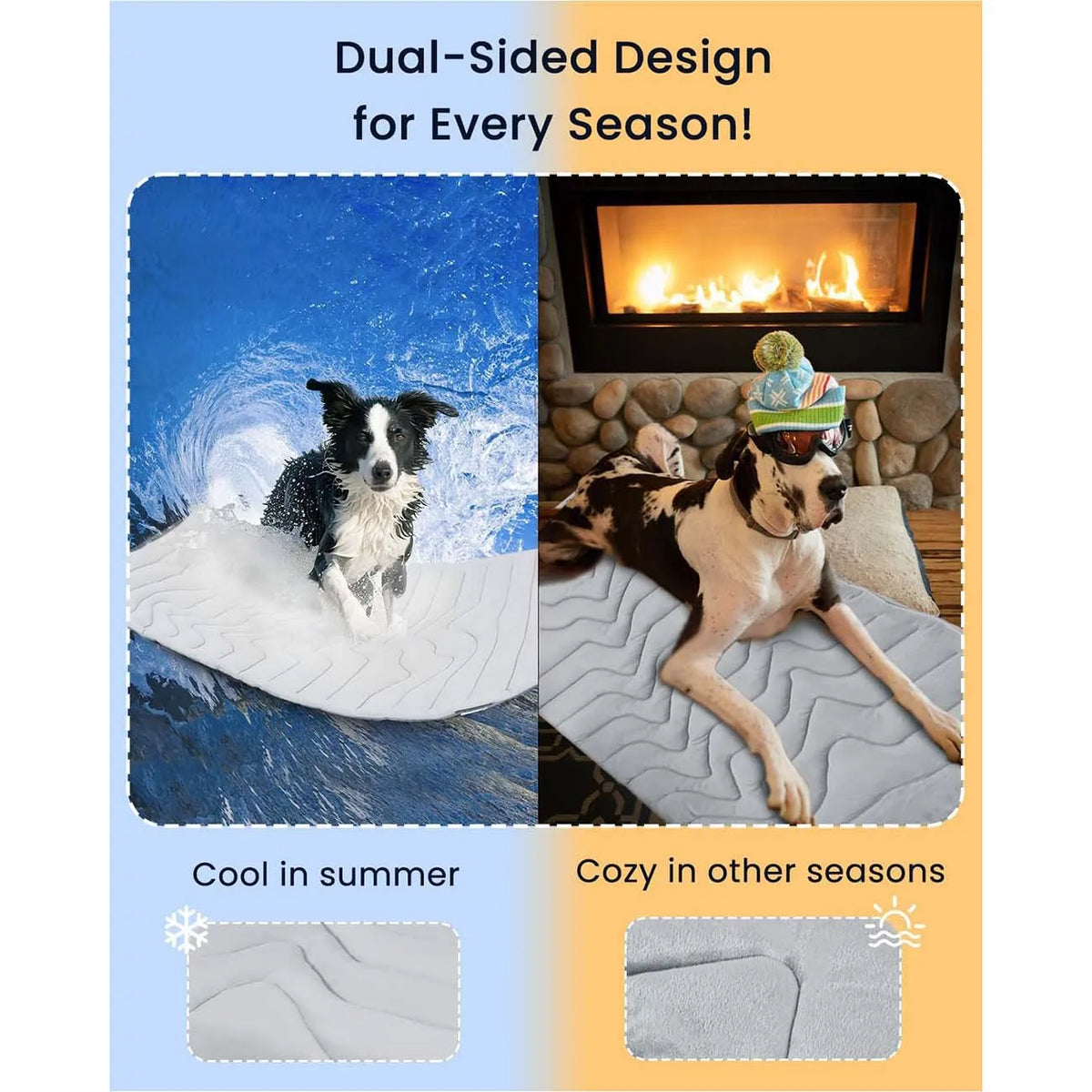 Dog Cooling Mat Summer Pet Cold Bed Extra Large For Small Big Dogs Pet Accessories Cat Durable Blanket Sofa Cat Ice Pad Blanket