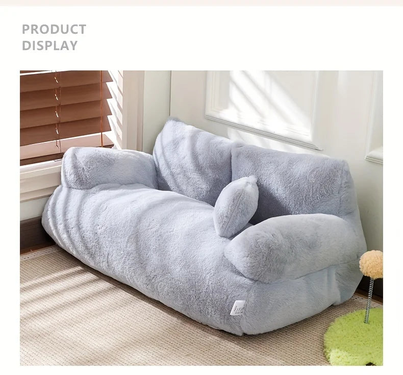 Luxury Cat Bed Super Soft Warm Pet Sofa Detachable Washable Non-slip for Small Medium Dogs Comfortable Sleep Pets Beds Supplies