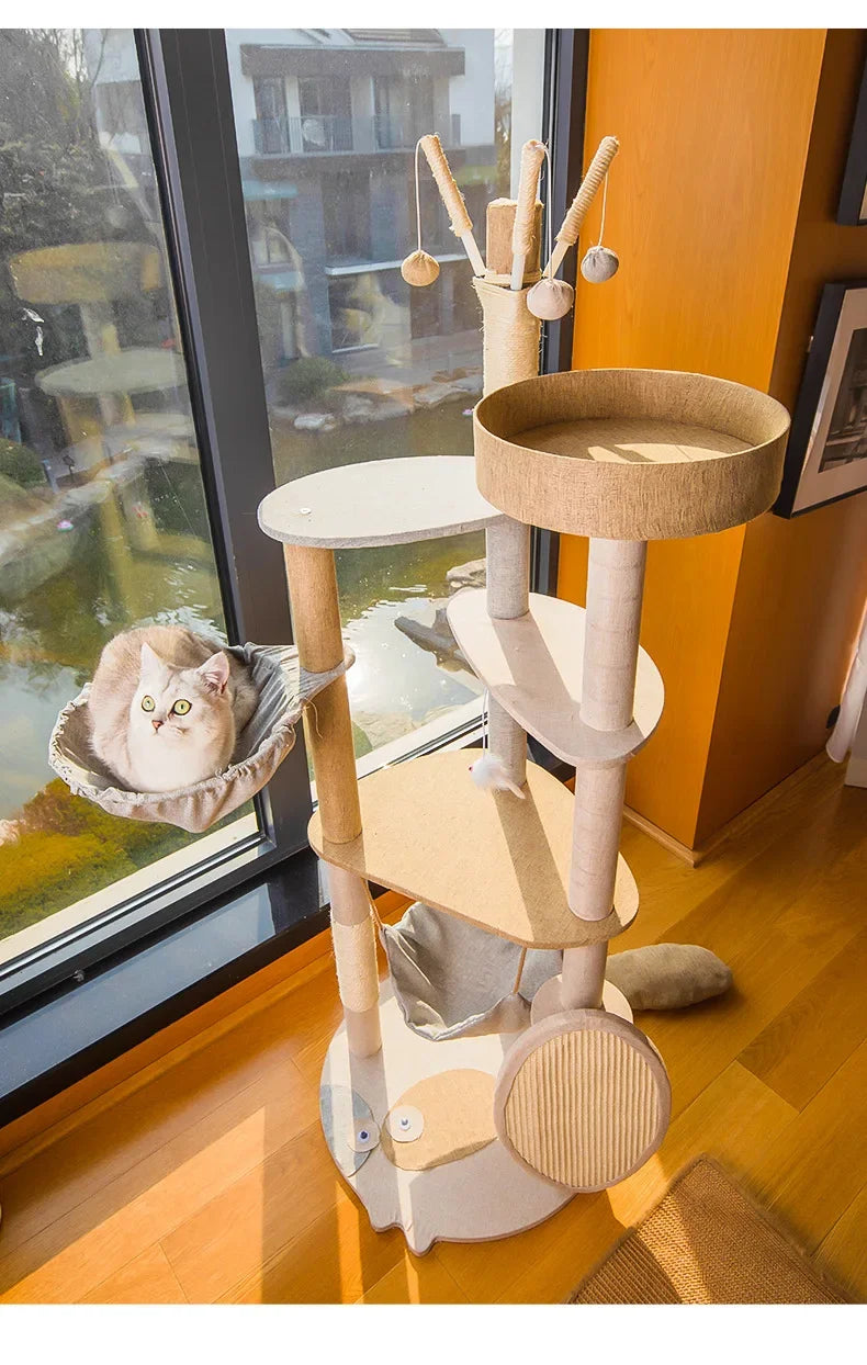 Cat climbing frame, cat tree, cat jumping platform, sisal material, cat tower, pet toy, pet climbing frame, cat scratching board