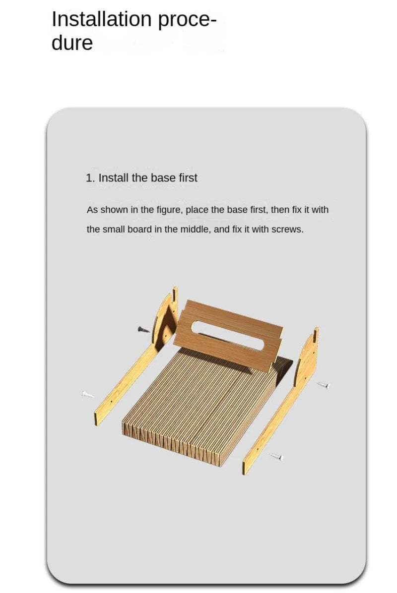 New Style Cat Scratcher Cat Scraper Detachable Wooden Scratching Post for Cats Training Grinding Claw Toys Furniture Protector
