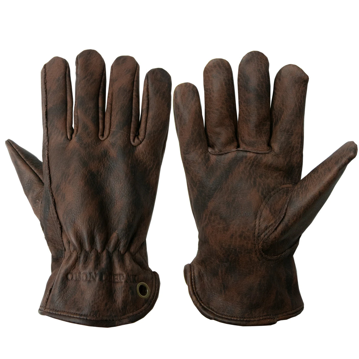Leather Working Gloves for Gardening,Thornproof Gardening Gloves for Men and Women,Heavy Duty Leather Work Gloves Men