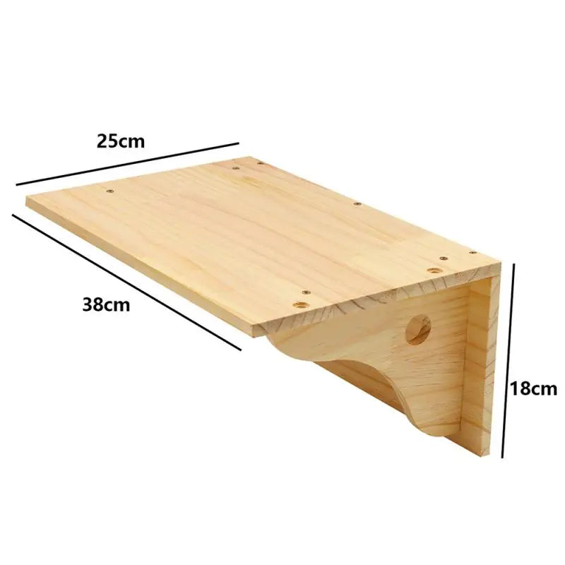 Cat Climbing Shelves Wall Mounted Cat Tree Wooden Furniture Scratcher Jumping Platform Rope Ladder Cat Sleeping and Playing