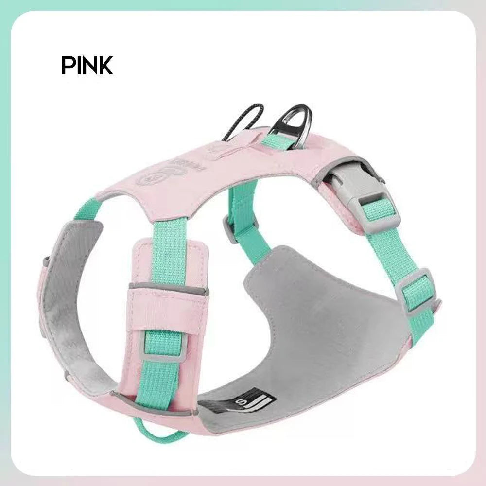 Pet Dog Harness Light Weight Reflective Dog Cat Chest Strap Belt  No Pull Soft Harness Vest Adjustable Outdoor Pets Harness