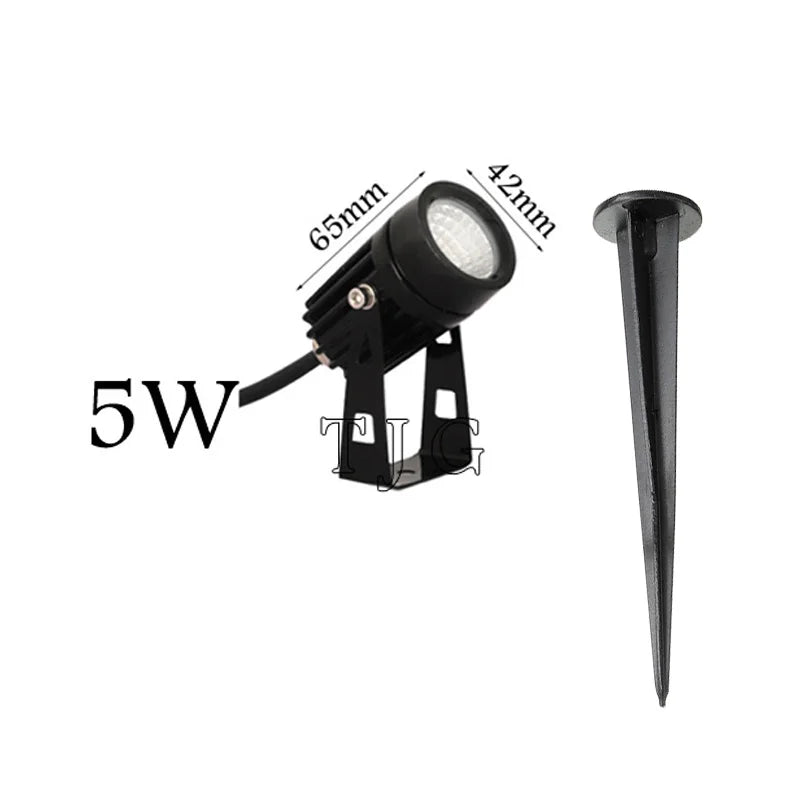 Dimmable Waterproof Landscape led Lawn light 12V 110V 220V Landscape Spot Light IP65 outdoor led light 3W 5W 7W 10W garden lamp