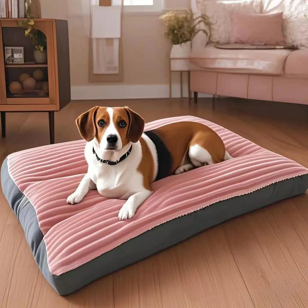 Big Dog Mat Corduroy Pad for Medium Large Dogs Oversize Pet Sleeping Bed Big Thicken Dog Sofa Removable Washable Pet Supplies