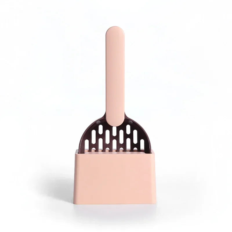 Pet litter scoop set specialized cat litter filter matching base fine hole cat scoop cleaning pet supplies