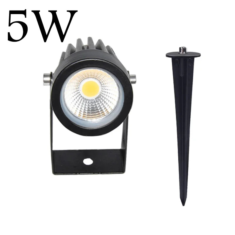 4PCS 1W 3W 5W 7W 10W LED Garden Lawn Lamp Outdoor LED Spike Light Waterproof Lighting Garden Path Spotlights AC 85-265V  DC12V