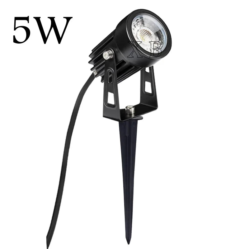 4PCS 1W 3W 5W 7W 10W LED Garden Lawn Lamp Outdoor LED Spike Light Waterproof Lighting Garden Path Spotlights AC 85-265V  DC12V