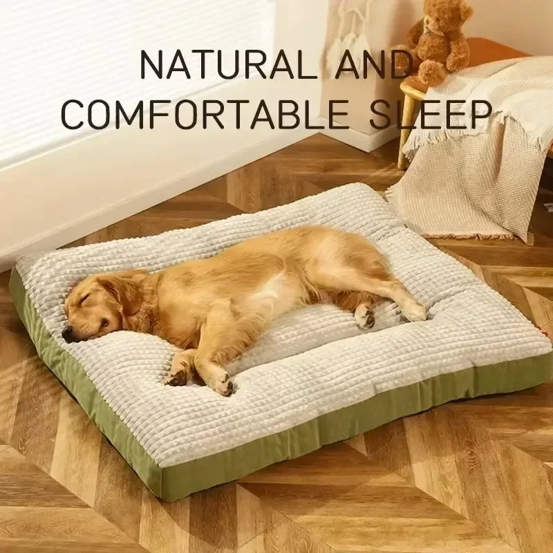 Big Dog Mat Corduroy Pad for Medium Large Dogs Oversize Pet Sleeping Bed Big Thicken Dog Sofa Removable Washable Pet Supplies