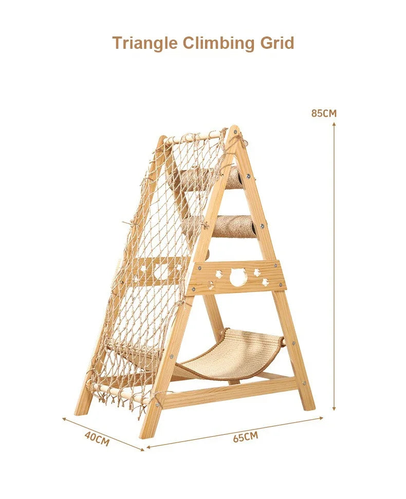 Cat Climbing Frame Space Capsule Scratching Board Hammock Sisal Wear-resistant Not Falling Chips Climbing Net Pet Supplies