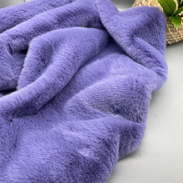 2cm Thick Imitation Otter Rabbit Long Plush Fabric for Encryption Doll Hair Counter Display Background Soft Cloth Sew Material