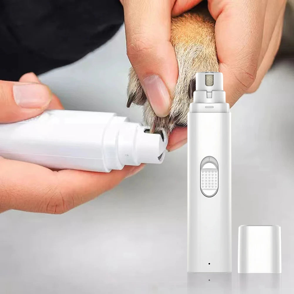 Electric Pet Nail Grinder Painless Paws Grooming and Smoothing Cat Nail Grinder 2-Speed for Small Medium Large Dogs Cats