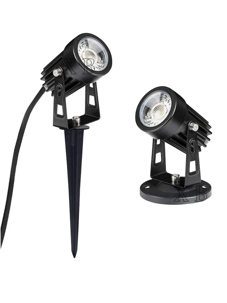 4PCS 1W 3W 5W 7W 10W LED Garden Lawn Lamp Outdoor LED Spike Light Waterproof Lighting Garden Path Spotlights AC 85-265V  DC12V