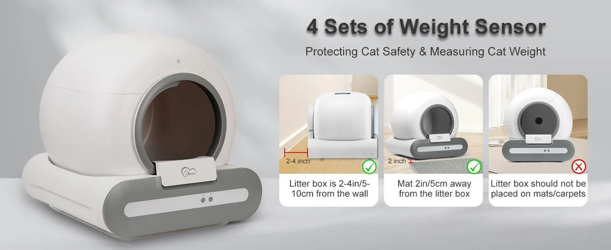 DOEL 2026 New Smart Self-Cleaning Cat Litter Box, 65L Large Space Automatic Cat Toilet, App Control, Only Support 2.4G WiFi, Compatible with Tofu and Mixed Cat Litter, Filter A Included Only, Suitable for Pet Lovers