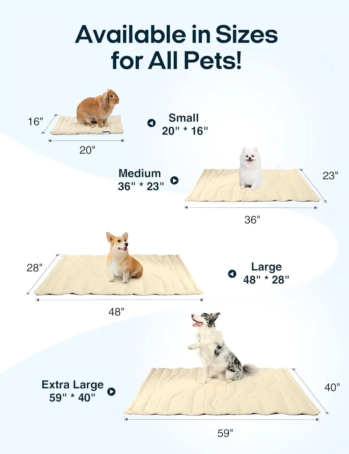 Dog Cooling Mat Summer Pet Cold Bed Extra Large For Small Big Dogs Pet Accessories Cat Durable Blanket Sofa Cat Ice Pad Blanket