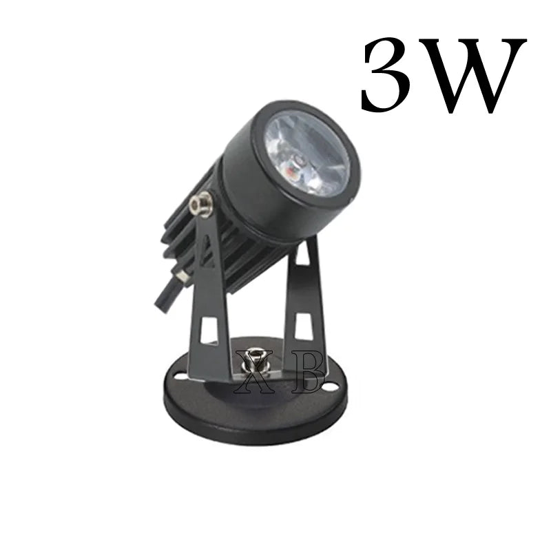 4PCS 1W 3W 5W 7W 10W LED Garden Lawn Lamp Outdoor LED Spike Light Waterproof Lighting Garden Path Spotlights AC 85-265V  DC12V
