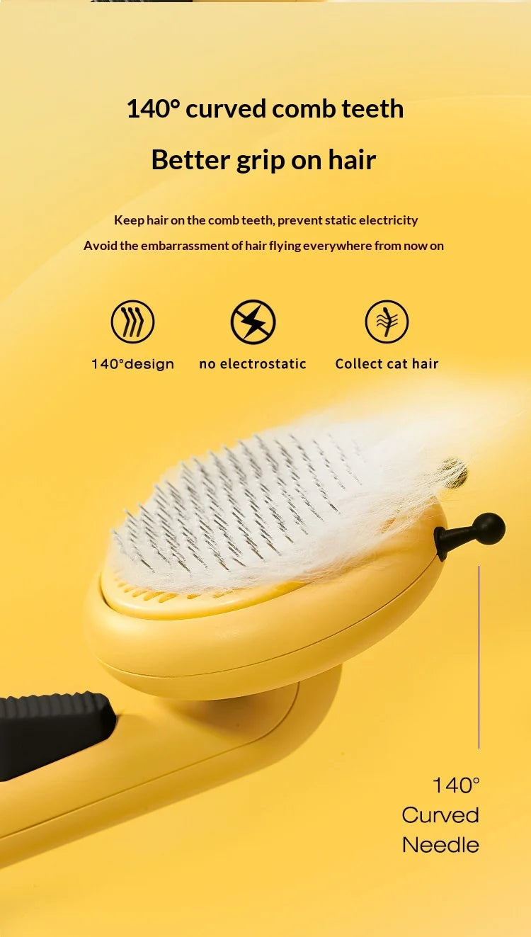 Dog Hair Remover Brush Long Hair Grooming Comb Pet Removes Hairs Cleaning Bath Brush