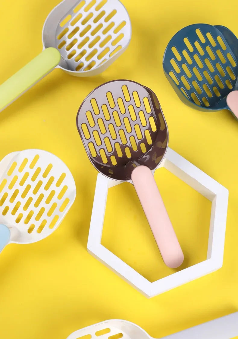 Pet litter scoop set specialized cat litter filter matching base fine hole cat scoop cleaning pet supplies