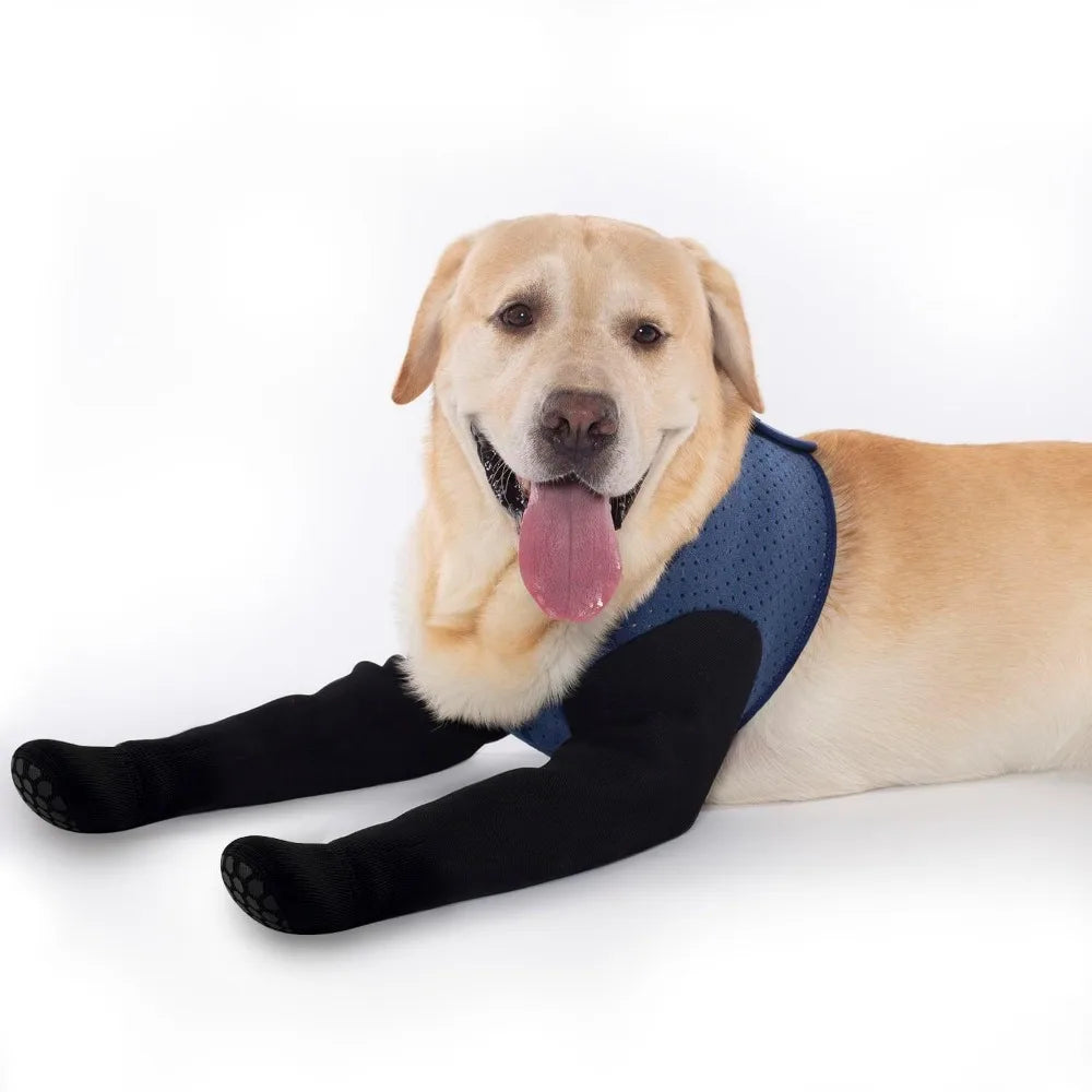 Dog Joint Protector,Front Leg Braces,Breathable Fabric Anti-chew,With Adjustable Paw Supports,Help Better Recovery ACL,XS-XXL