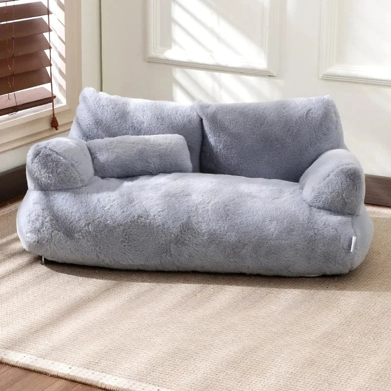 Luxury Cat Bed Super Soft Warm Pet Sofa Detachable Washable Non-slip for Small Medium Dogs Comfortable Sleep Pets Beds Supplies