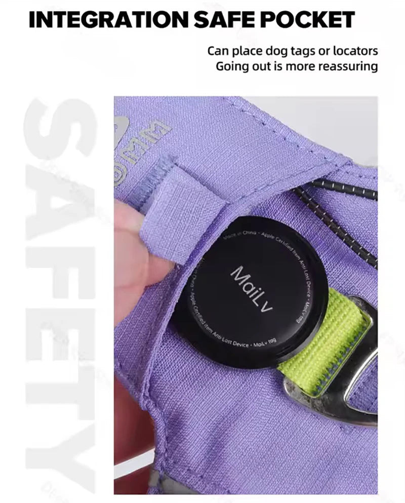Pet Dog Harness Light Weight Reflective Dog Cat Chest Strap Belt  No Pull Soft Harness Vest Adjustable Outdoor Pets Harness