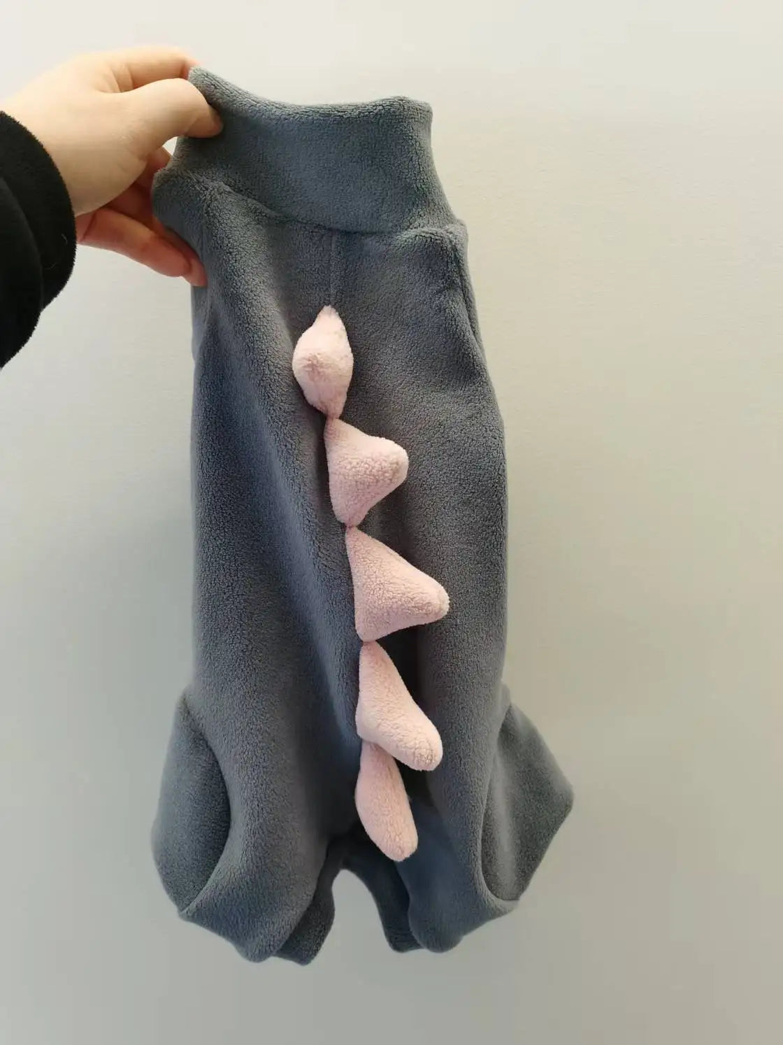 Dinosaur Shape Fleece Sweatshirt for Cats in Winter Cute Cartoon 4-legged Warm Purple Blue Coat for Sphynx Cat Soft Jumpsuit