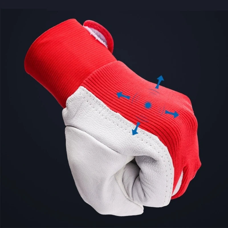 10 Pairs Leather Work Gloves For Gardening Driver Construction Work Welder Men and Women Sheepskin Working Glove