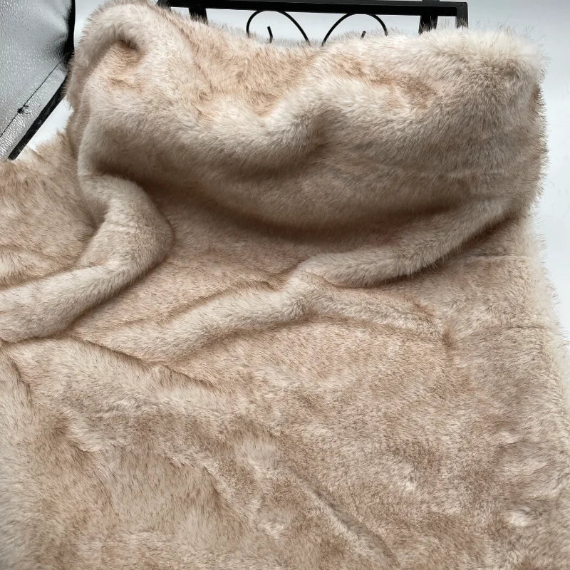 1.2cm Long Imitation Rabbit Fur Fur Plush Fabric for Sofa Carpet Doll Clothing Soft Decoration Cloth Diy Sewing Material